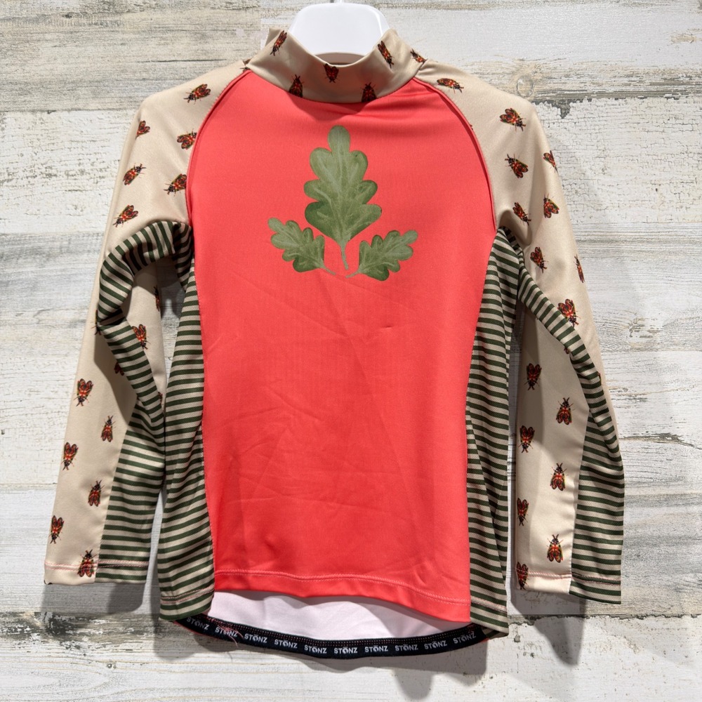 Stonz Sun Top Kids 5T Coral Forest Trail Rash Guard Naturecore NWT
